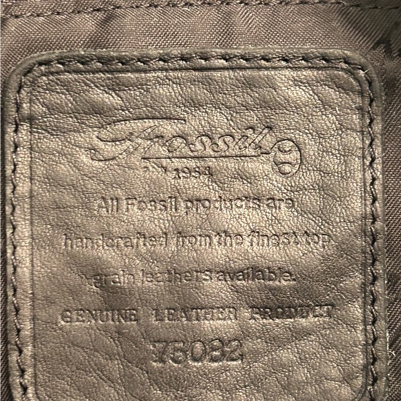 Fossil Black Jolie Leather Hobo Bag Approx. 15.5” x 10” x 4”EUC like new - Picture 8 of 11